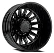 ARENA 24x8.25 DUALLY RIVAL REAR 10x225  -222 -4.04 170.13 GLOSSY BLACK  - A1102482A9N22202