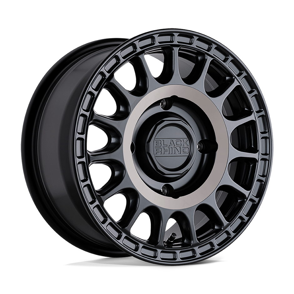 Black Rhino Hard Alloys - UTV Sandstorm UTV 15x7 4x110 SGL-BLK-MCH-DDT-RG - 1570SND364110M80A