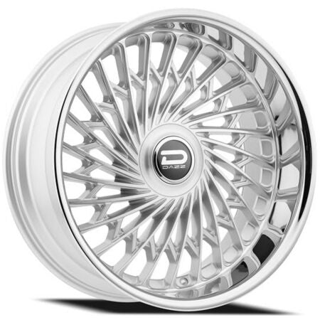 DAZZ 26x9 SEVILLE 5x120.7 5x127 0 4.97 77.98 GLOSS SILVER BRUSHED CHROMED STAINLESS STEEL LIP  - D101269008P0022