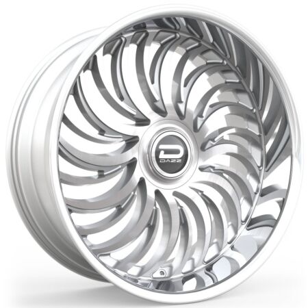 DAZZ 24x10 HEAT 5x120.7 5x127 0 5.47 77.98 GLOSS SILVER BRUSHED CHROMED STAINLESS STEEL LIP  - D103240008P0022
