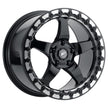 17x10 D5 Beadlock 5x115 Et30 Bs6.6 Gloss Black Machined 78 - F00170071P30