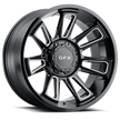 G-FX TR21 20x9 8x170 CB 125.2 ET 18 Gloss Black Milled - T21 290-8170-18 GBM