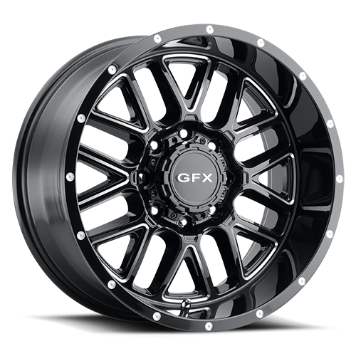 G-FX TM5 20x10 5x127/139.7 CB 78.3 ET -19 Gloss Black Milled - TM5 210-5009N19 GBM