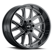 G-FX TM6 18x9 6x139.7 ET 12 CB 106.2 Gloss Black Milled - TM6 890-6139-12 GBM