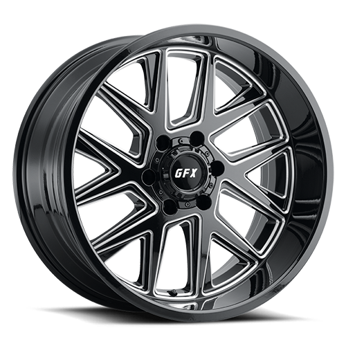 G-FX TM6 20x10 6x139.7 ET -24 CB 106.2 Gloss Black Milled - TM6 210-6139N24 GBM