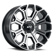 G-FX TR19 16x8.5 8x165.1 ET -6 CB 125.2 Gloss Black Machine Face - T19 685-8165N6 GBMF