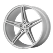 Asanti Black ABL-22 Alpha 5 20x10.5 5x112 BRUSHED SLV - ABL22-20055627SL