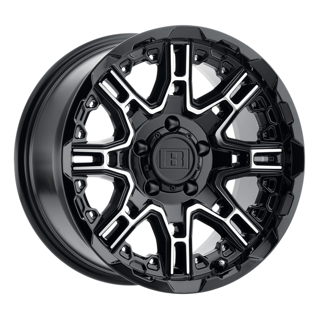 Level 8 Slingshot 22x11.5 5x127 G-BK MCH-FC - 2215LST-45127B71