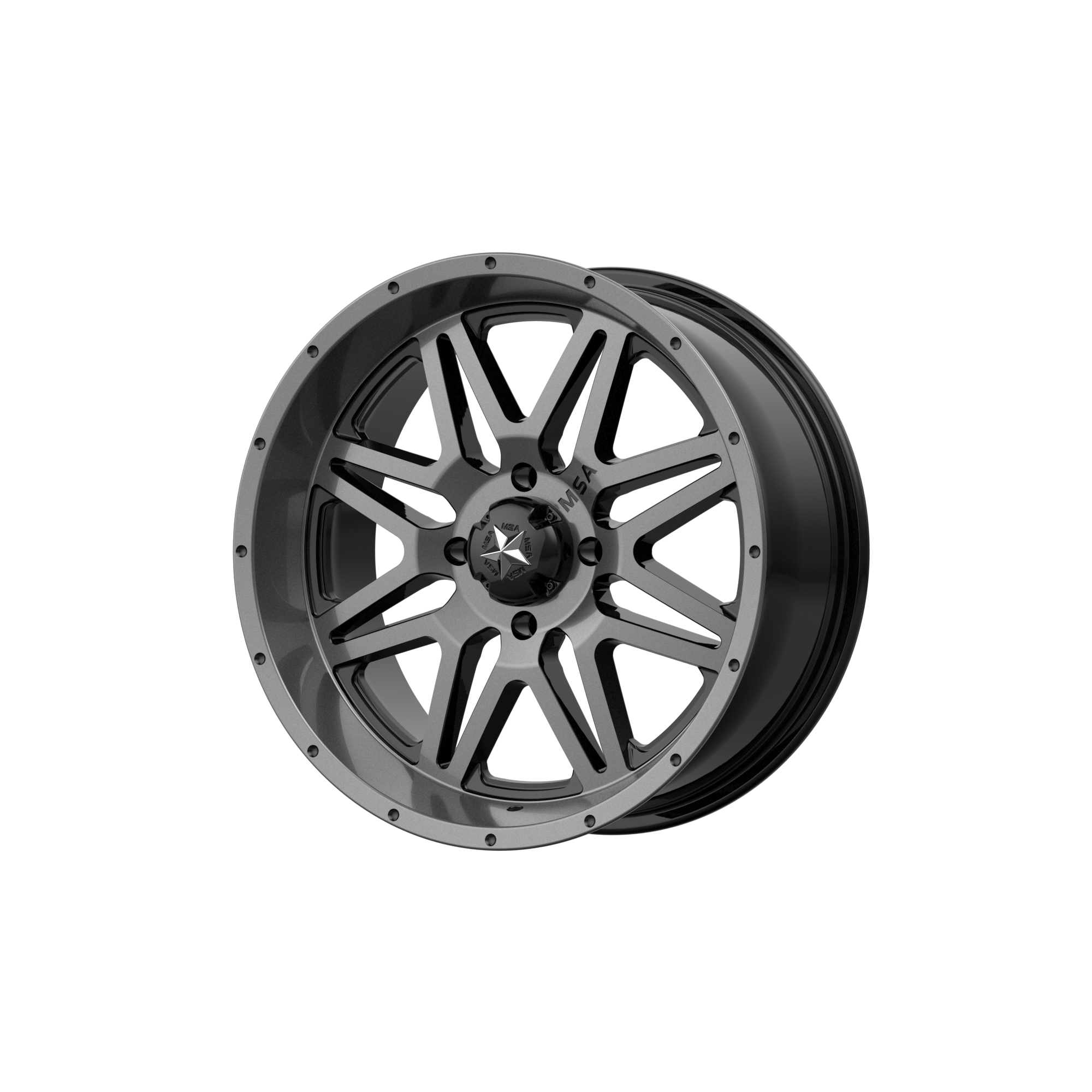 MSA Offroad Wheels M26 Vibe UTV 14x7 4x110 DARK TINT - M26-04710