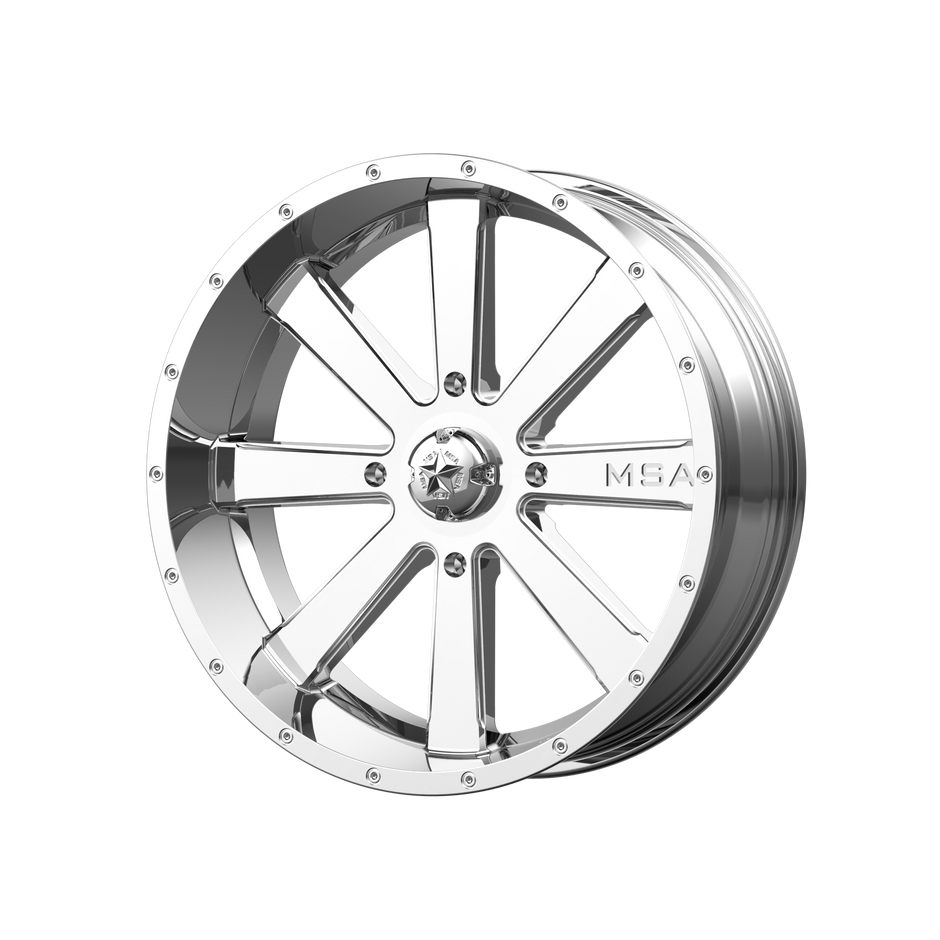 MSA Offroad Wheels M34 Flash UTV 20x7 4x137 CHROME - M34-020737C