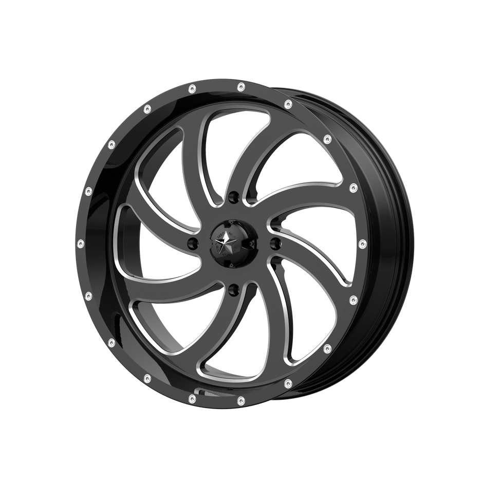 MSA Offroad Wheels M36 Switch UTV 18x7 4x137 G-BLK MILL - M36-018737M