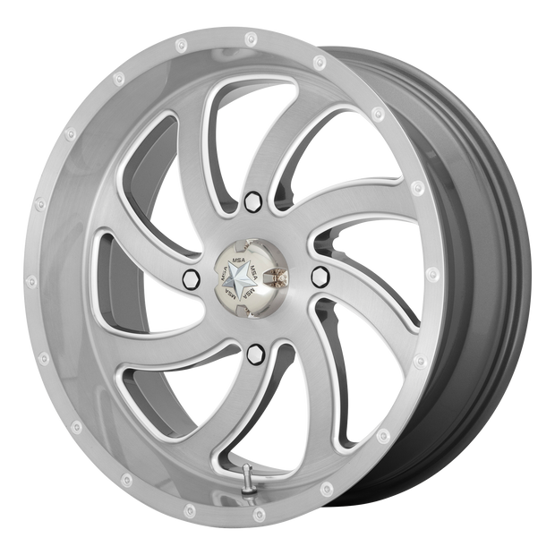 MSA Offroad Wheels M36 Switch UTV 18x7 4x137 BRUSH TITAN - M36-018737TI