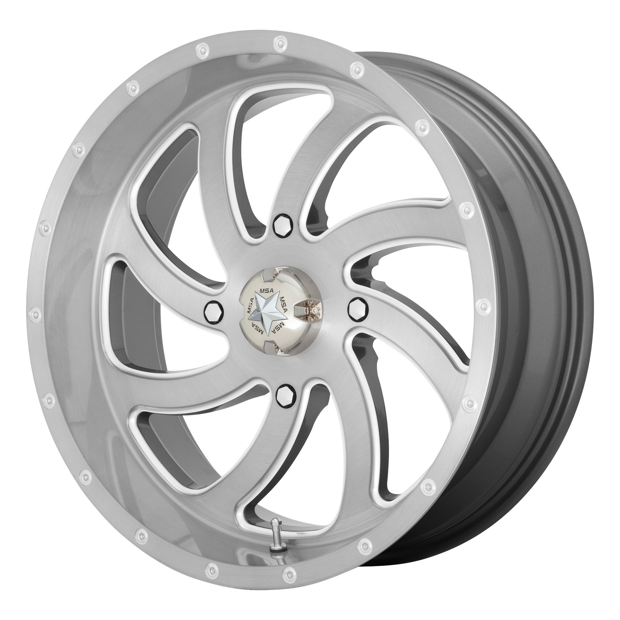 MSA Offroad Wheels M36 Switch UTV 20x7 4x156 BRUSH TITAN - M36-020756TI