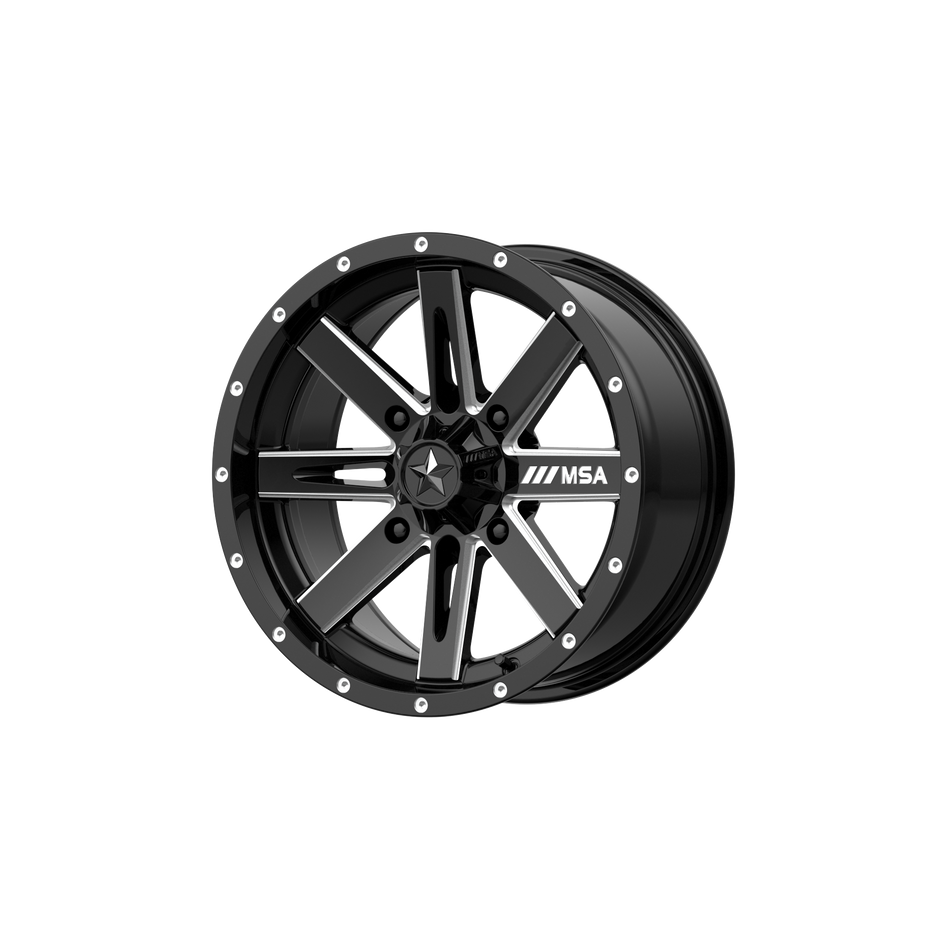 MSA Offroad Wheels M41 Boxer UTV 18x7 4x137 G-BLK MILL - M41-018737