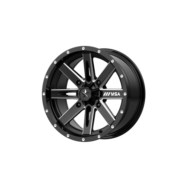 MSA Offroad Wheels M41 Boxer UTV 16x7 4x137 G-BLK MILL - M41-06737
