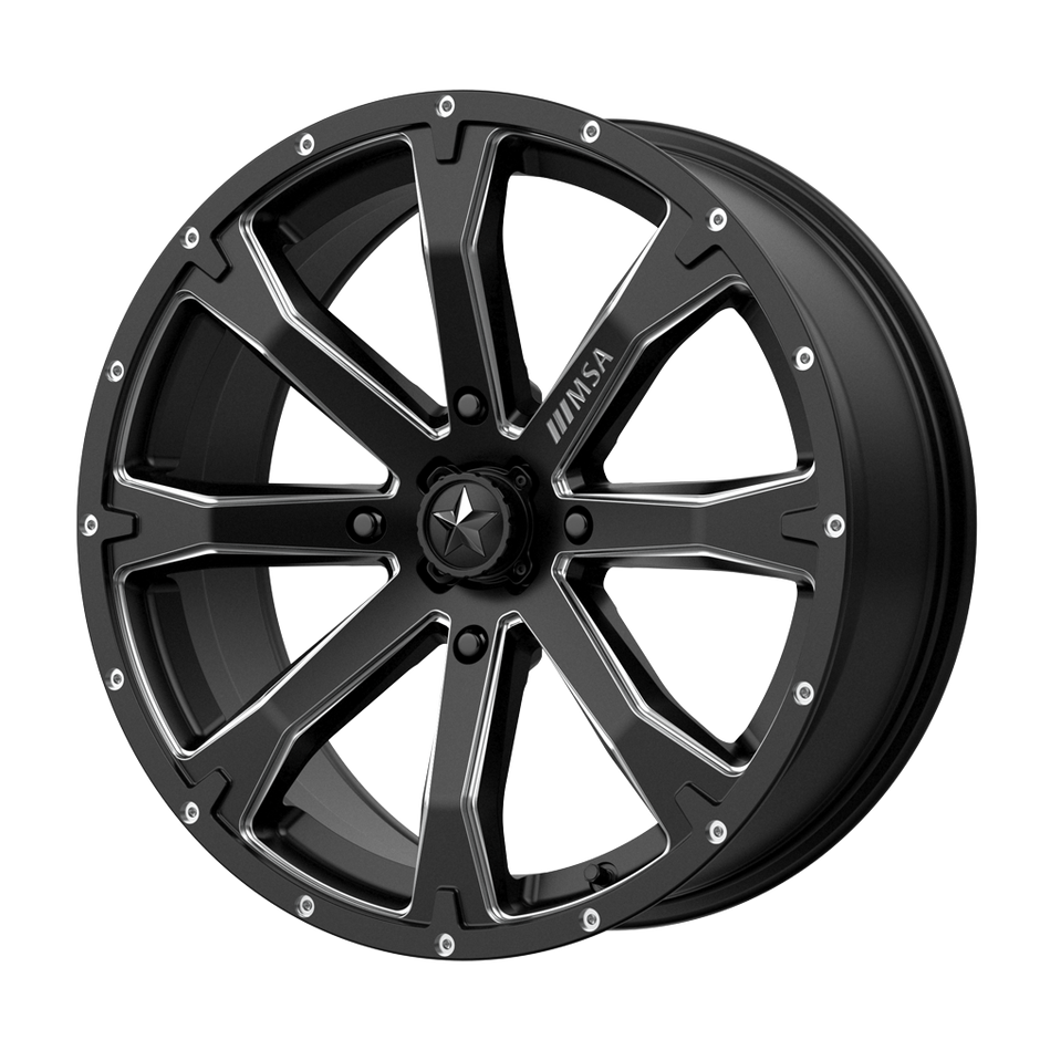 MSA Offroad Wheels M42 Bounty UTV 15x7 4x137 S-BLK MILL - M42-05737