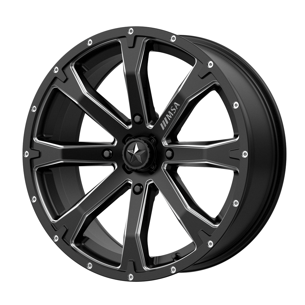 MSA Offroad Wheels M42 Bounty UTV 14x7 4x137 S-BLK MILL - M42-04737