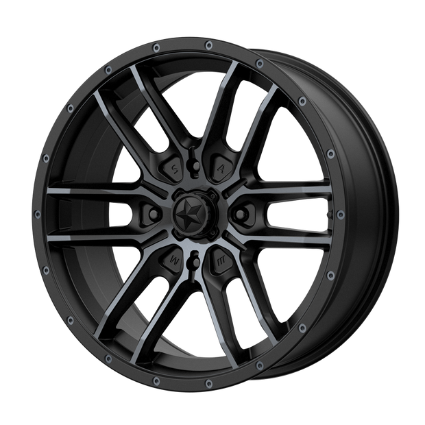 MSA Offroad Wheels M43 Fang UTV 15x7 4x110 S-BLK TTCC - M43-385710
