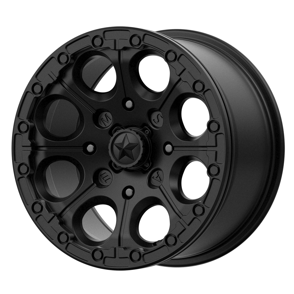 MSA Offroad Wheels M44 Cannon UTV Beadlock 15x7 4x110 S-BLK - M44-05710