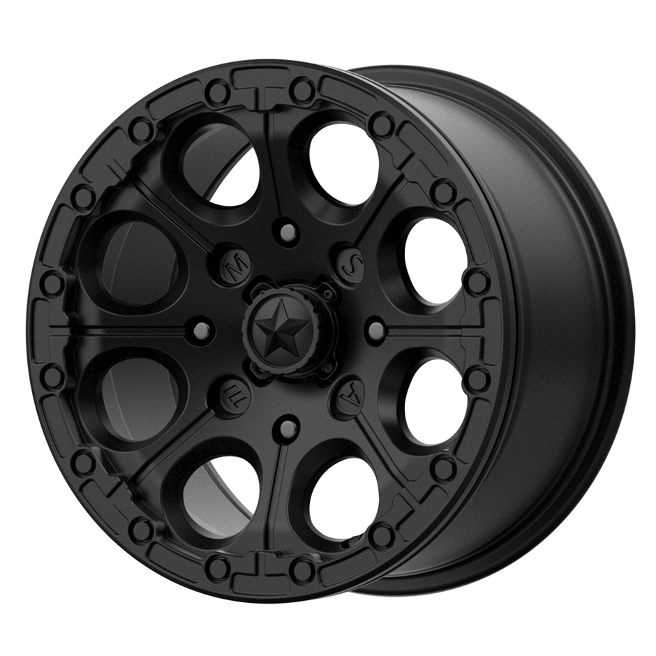 MSA Offroad Wheels M44 Cannon UTV Beadlock 15x7 4x110 S-BLK - M44-05710