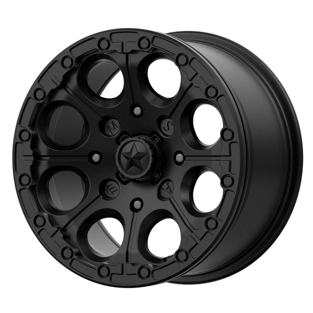 MSA Offroad Wheels M44 Cannon UTV Beadlock 15x7 4x110 S-BLK - M44-05710