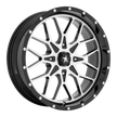 MSA Offroad Wheels M45 Portal UTV 15x7 4x156 G-BLK MACH - M45-05756