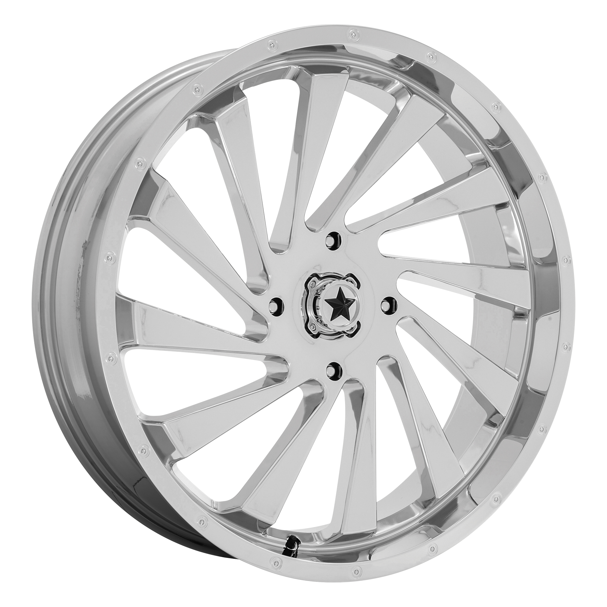 MSA Offroad Wheels M46 Blade UTV 24x7 4x156 CHROME - M46-024756C