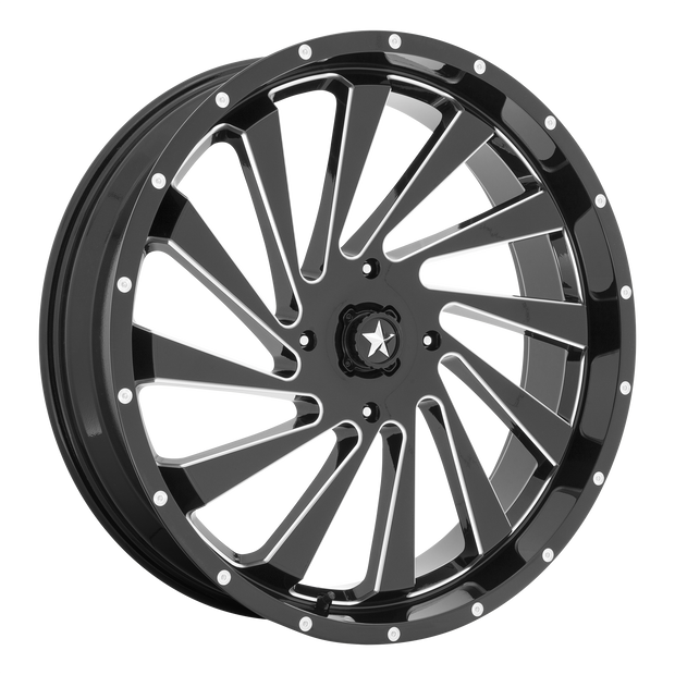 MSA Offroad Wheels M46 Blade UTV 18x7 4x156 G-BLK MILL - M46-018756M