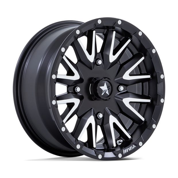 MSA Offroad Wheels M49 Creed UTV 24x7 4x137 M-BLK MCH - MA049MD24704800