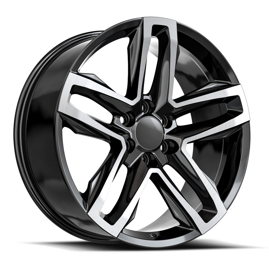 OE. Revolution C-24 22X9 6X139.7 +24 Cb 78.1 Gloss Black & Machined