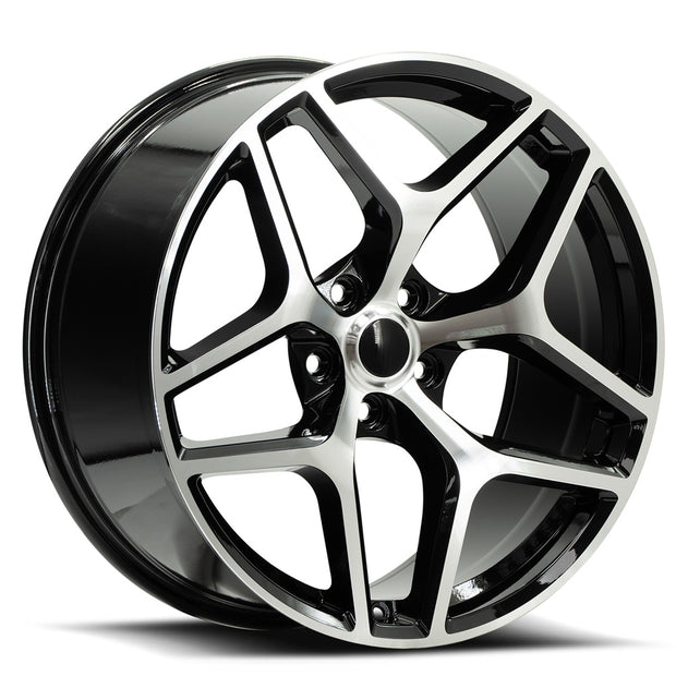 OE. Revolution Z28 22X10 5X120 +25 Cb 71.5 Gloss Black & Machined