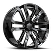 OE. Revolution D-37 24X10 6X139.7 +31 Cb 78.1 Gloss Black & Milled