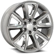 O.E. Revolution C-08 26X10 6X139.7 +31 Cb 78.1 Silver + Chrome Inserts