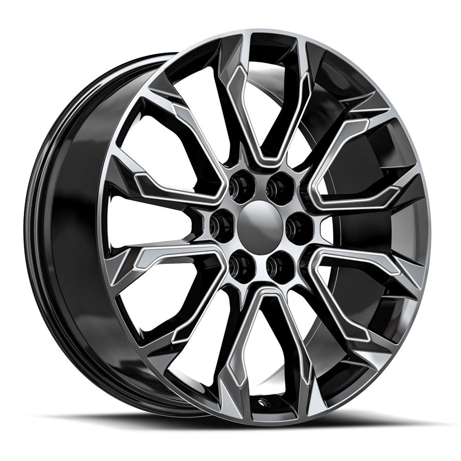 OE. Revolution G-38 26X10 6X139.7 +31 Cb 78.1 Gloss Black & Milled
