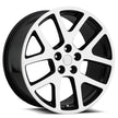 O.E. Revolution 107 24X10 5X115 +18 Cb 71.5 Gloss Black & Machined