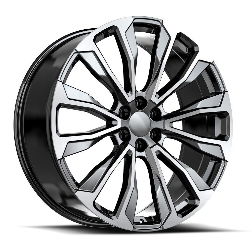 OE. Revolution G-31 22X9 6X139.7 +31 Cb 78.1 Gloss Black & Machined