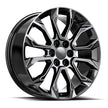 OE. Revolution G-38 22X9 6X139.7 +31 Cb 78.1 Gloss Black & Milled