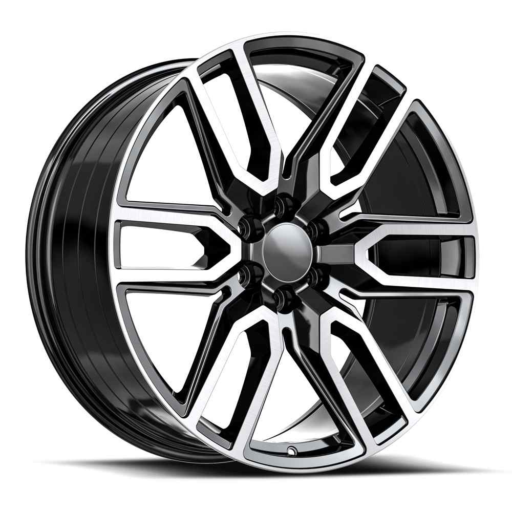 OE. Revolution G-36 24X10 6X139.7 +31 Cb 78.1 Gloss Black & Machined
