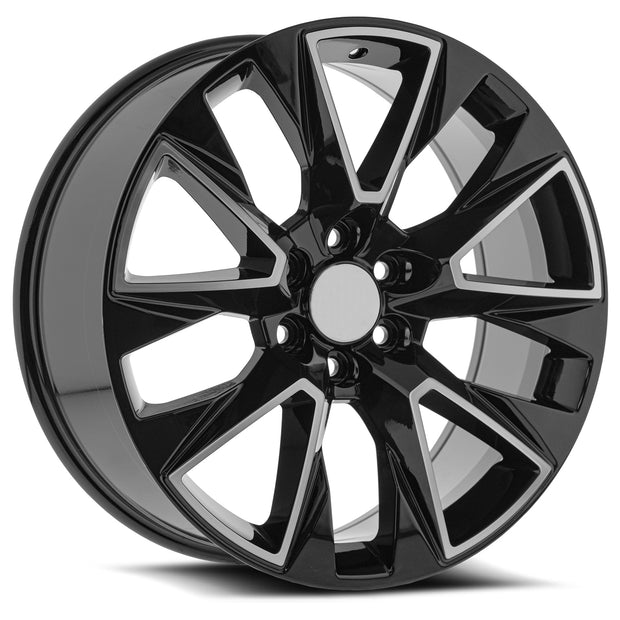 OE. Revolution C-14 22X9 6X139.7 +28 Cb 78.1 Gloss Black & Machined