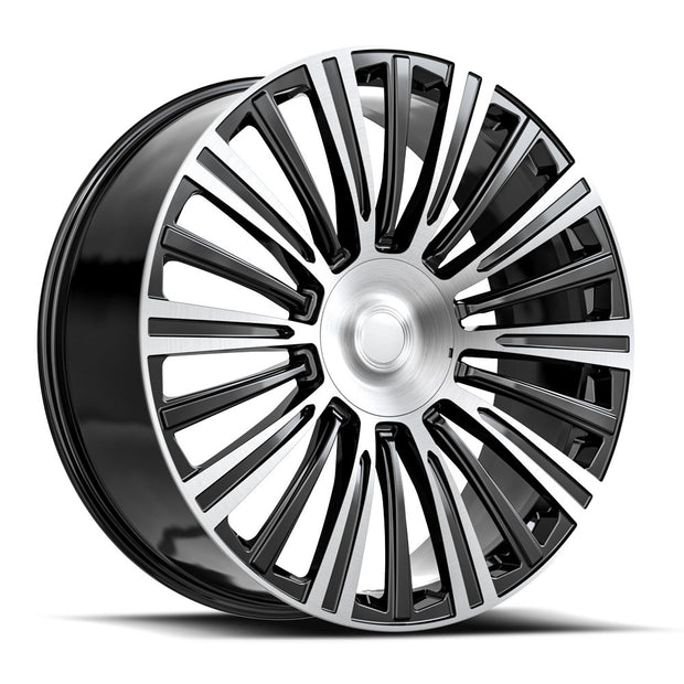 OE. Revolution CAD-35 24X10 6X139.7 +31 Cb 78.1 Gloss Black & Machined