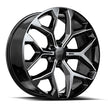 OE. Revolution G-09 26x10 6X139.7 +24 Cb 78.1 Gloss Black & Milled