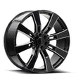 O.E. Revolution G-02 24X10 6X139.7 +31 Cb 78.1 Gloss Black & Milled
