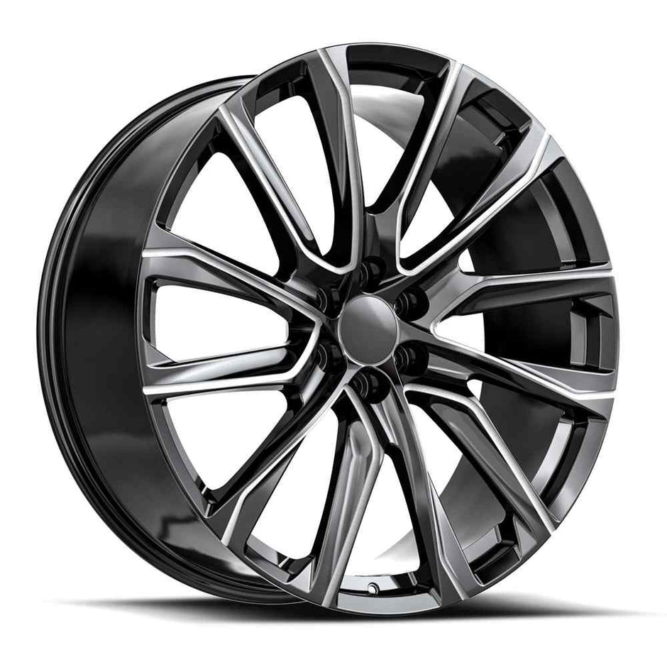 OE. Revolution CAD-34 26x10 6X139.7 +31 Cb 78.1 Gloss Black & Milled