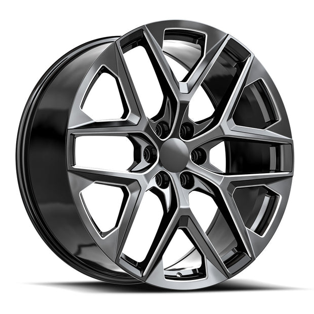 OE. Revolution C-39 24X10 6X139.7 +31 Cb 78.1 Gloss Black & Milled