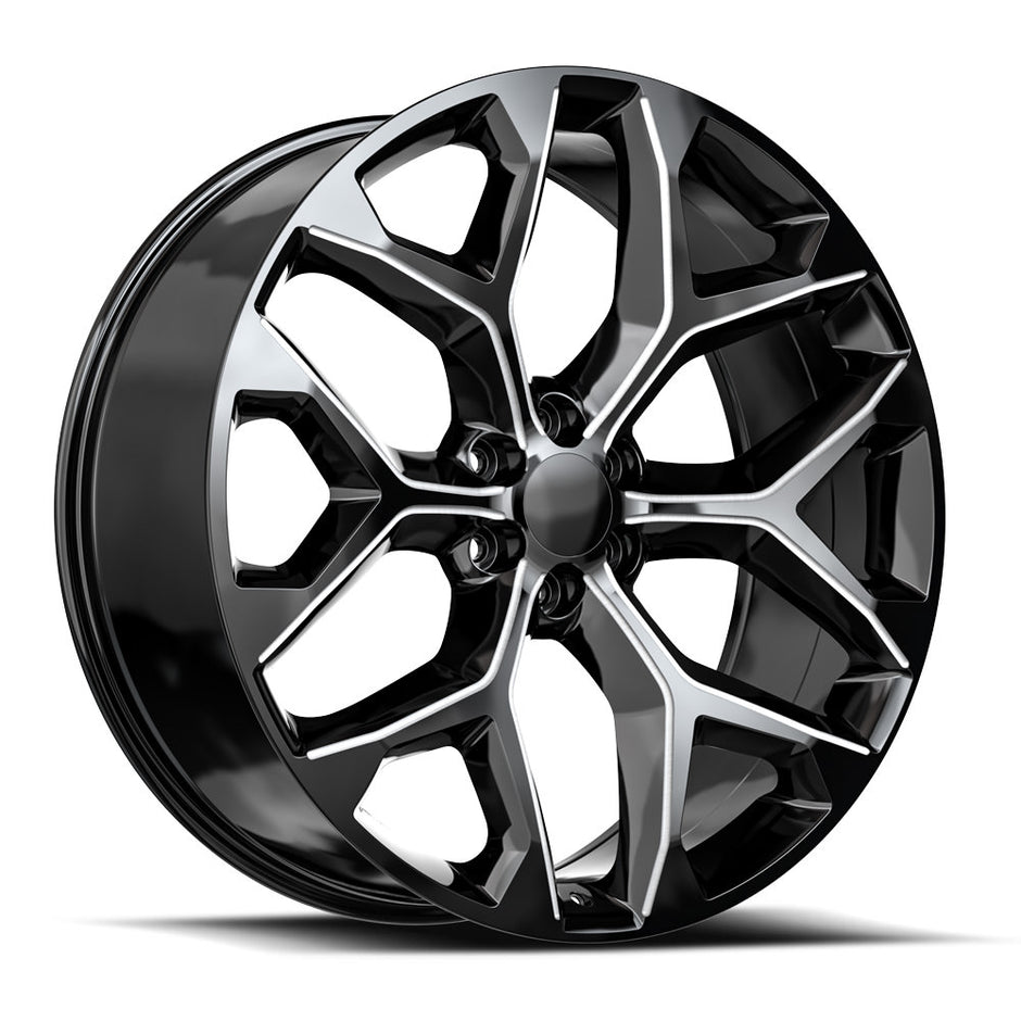 OE. Revolution G-09 28x10 6X139.7 +31 Cb 78.1 Gloss Black & Milled