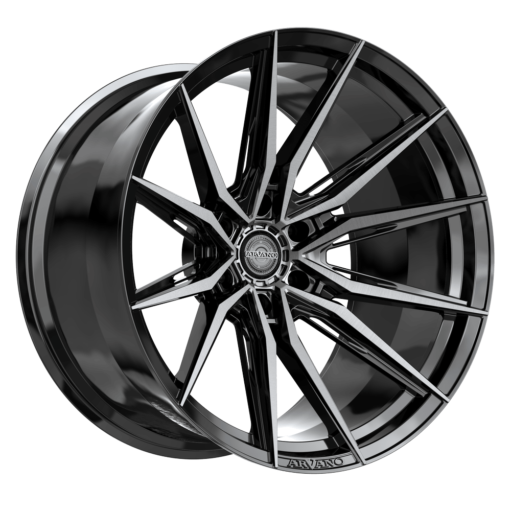 Arvano ART-3 Savona 20x9 6x135 +12 Cb 87.1 Gloss Black & Brushed Double Dark Tint - ART-3A2094912GBUDT
