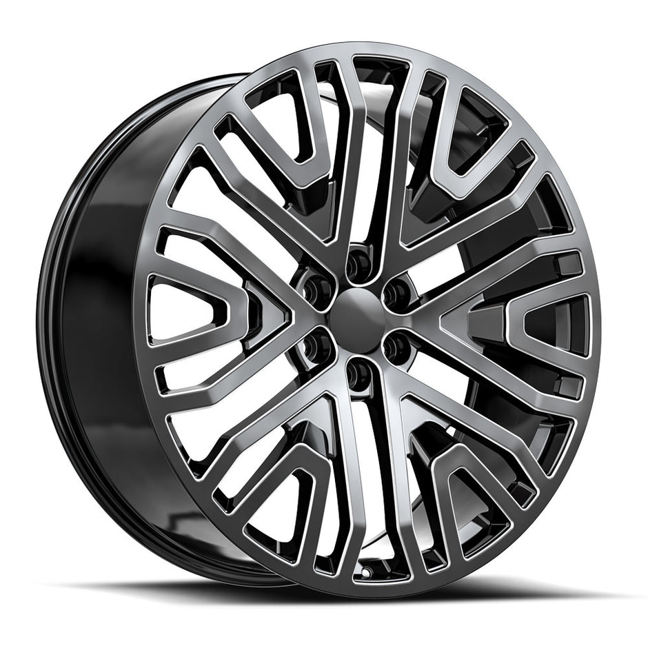 OE. Revolution G-14 24X10 6X139.7 +31 Cb 78.1 Gloss Black & Milled