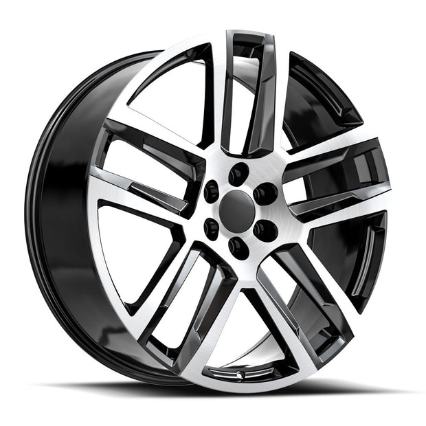 OE. Revolution C-32 22X9 6X139.7 +31 Cb 78.1 Gloss Black & Machined