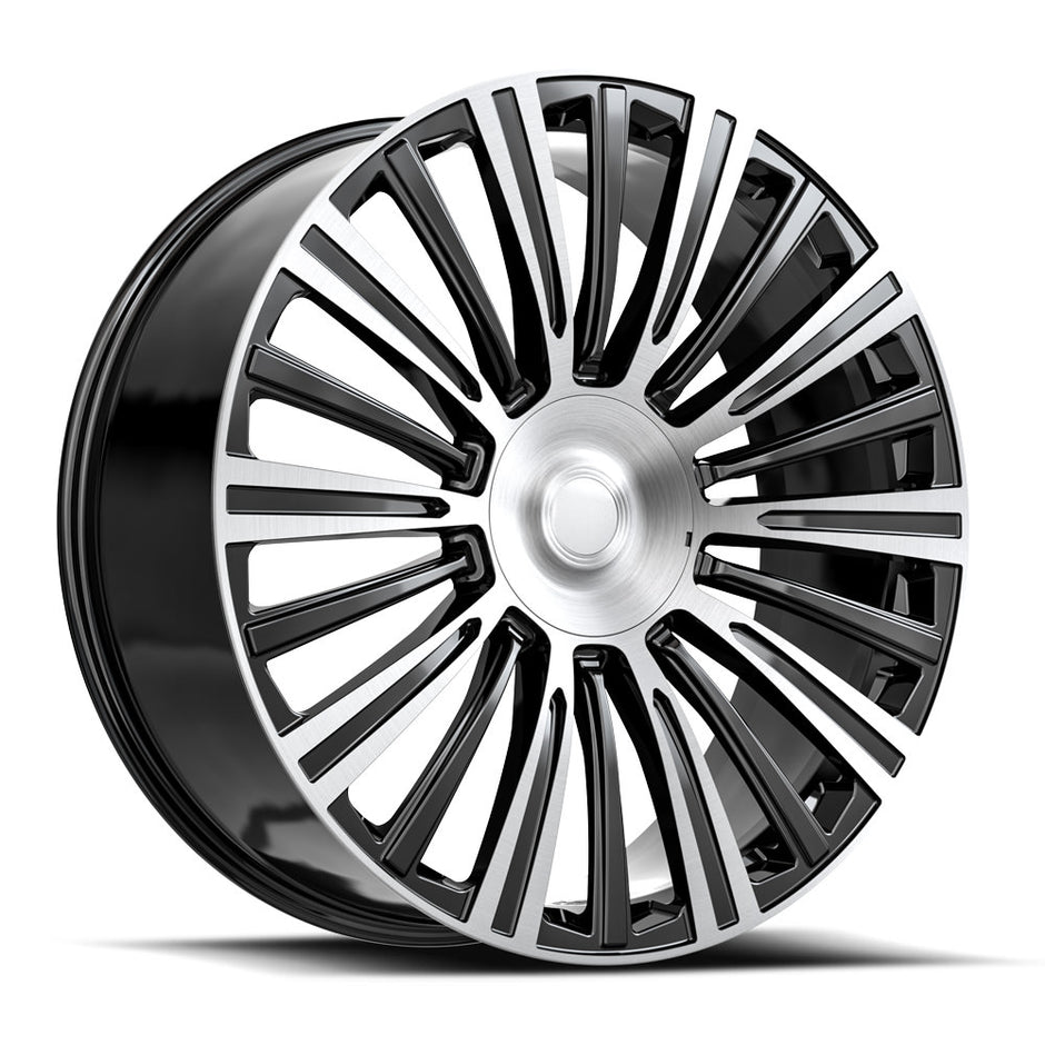 OE. Revolution CAD-35 22X9 6X139.7 +31 Cb 78.1 Gloss Black & Machined