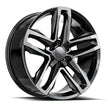 OE. Revolution C-24 22X9 6X139.7 +24 Cb 78.1 Gloss Black & Machined With Dark Tint